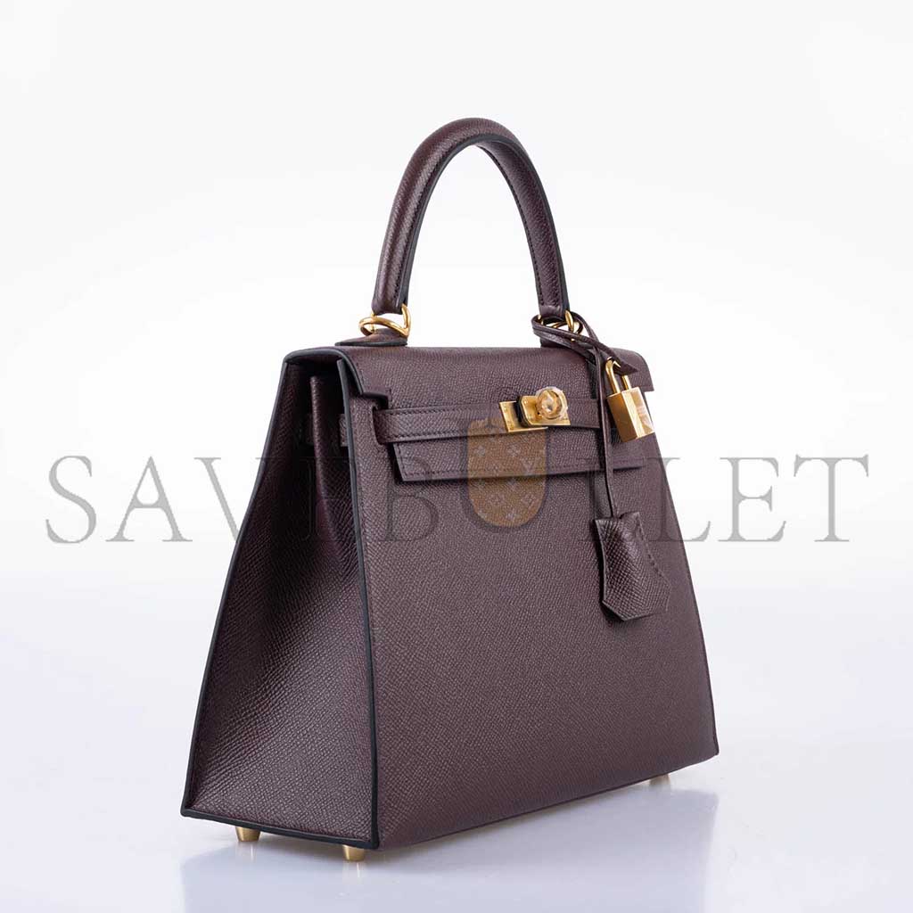 HERMÈS MASTER KELLY 25 SELLIER ROUGE EPSOM WITH GOLD HARDWARE (25*17*7cm) 